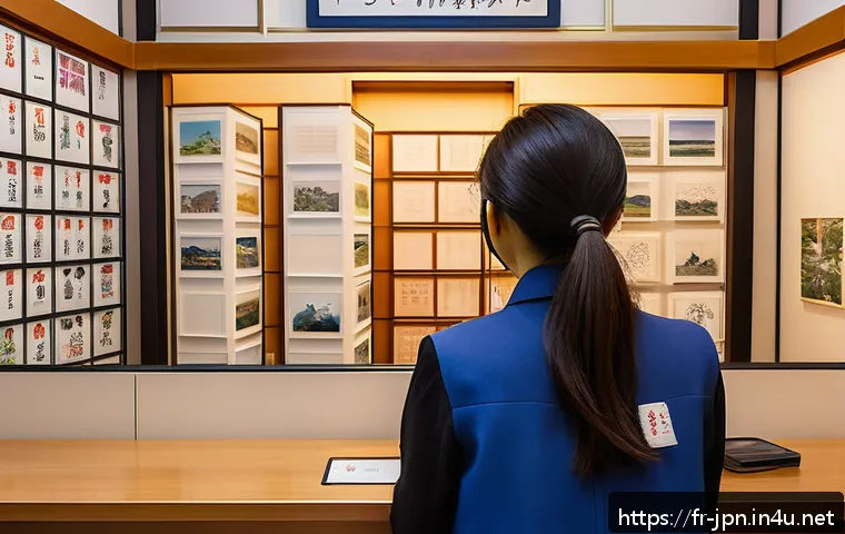 JLPT 자격증 취득 후 일본 여행사 취업 사례 - A professional scene inside a Japanese travel agency specializing in cultural tourism, featuring a y...